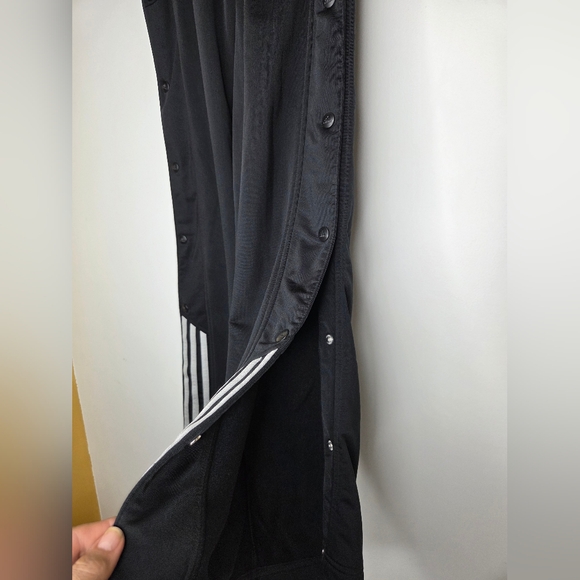 Adidas M 10-12 Kids Black Track Pants with Stripes - Picture 4 of 8